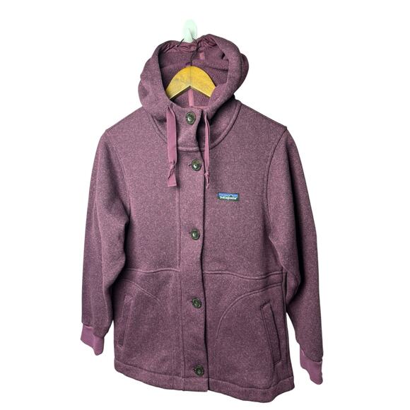 Patagonia Women’s Better Sweater Hoodie Jacket Sm Purple Full Zip Button Front - Picture 1 of 8